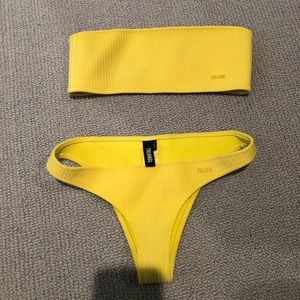 Yellow Triangl bikini